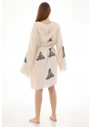 Kelim Wooden Stamp Bathrobe