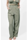 Lina Green Linen Trouser