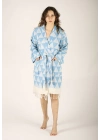Niobe Turquoise Bathrobe