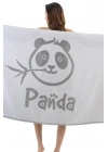 Panda Black Peshtemal (Sustainable Cotton)