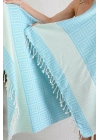 Square Turquoise Peshtemal