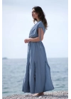 Stella Blue Muslin Dress