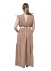 Stella Brown Muslin Dress