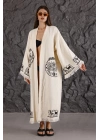 Lotus Wooden Printed Bathrobe