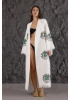 Green Eye Wooden Printed Bathrobe