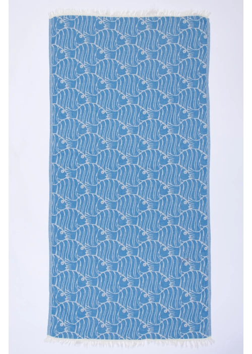 D. Fish Blue Peshtemal