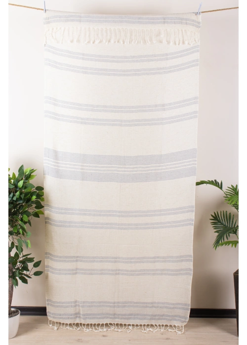 Stripe Keten Peshtemal