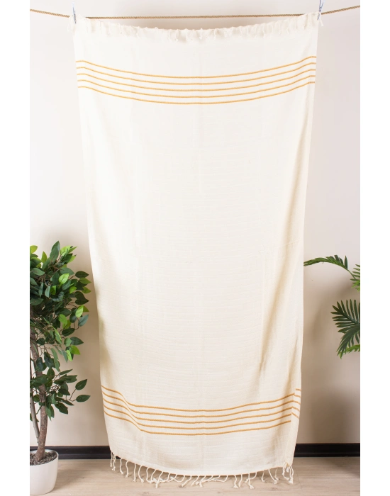 Çizgili Bambu Peshtemal