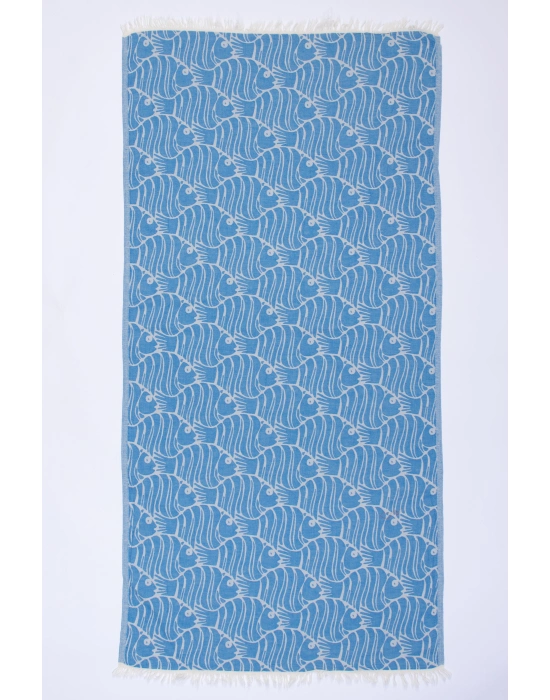 D. Fish Blue Peshtemal