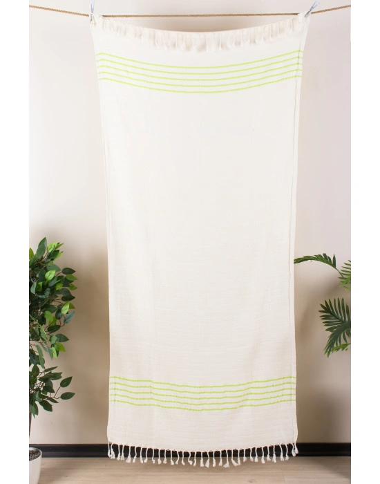 Çizgili Bambu Peshtemal