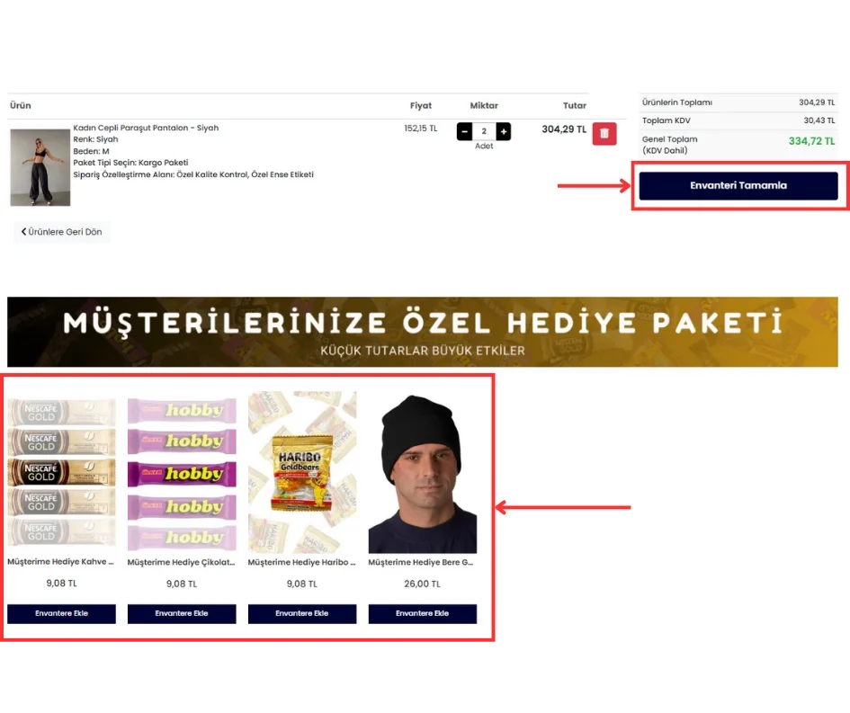 Sipariş Özelleştirme Görseli