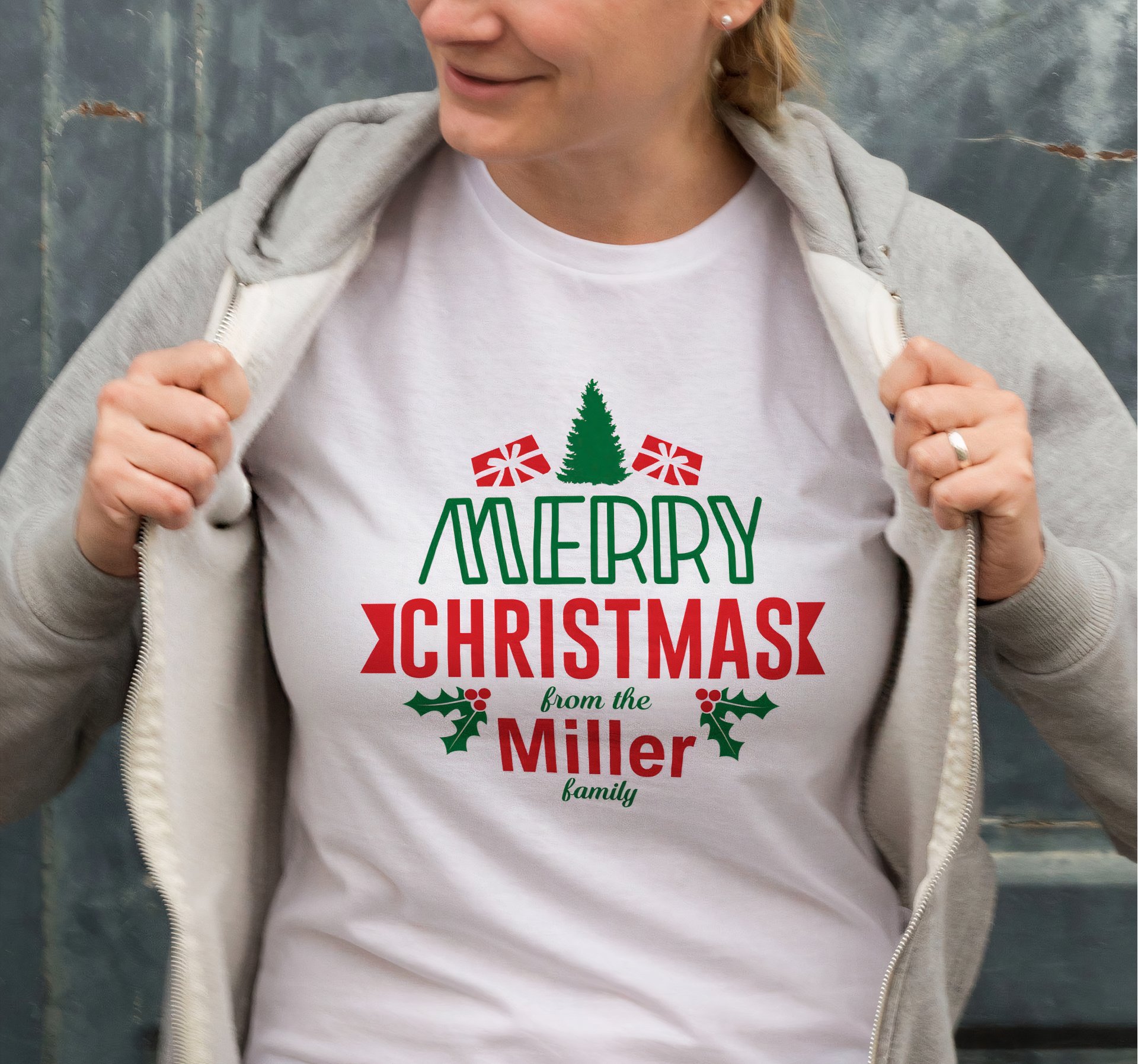 MERRY CHRISTMAS from the Miller Printed T-shirt - White