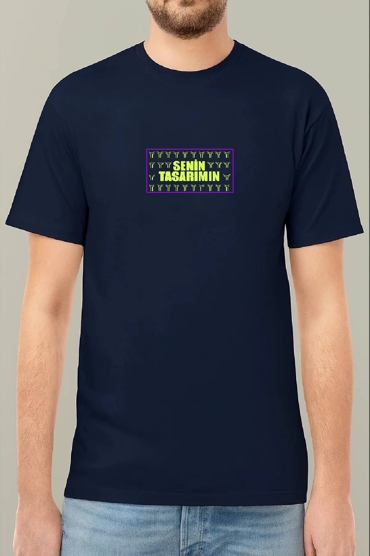 T-shirt 24/1 Düz Regular - Lacivert