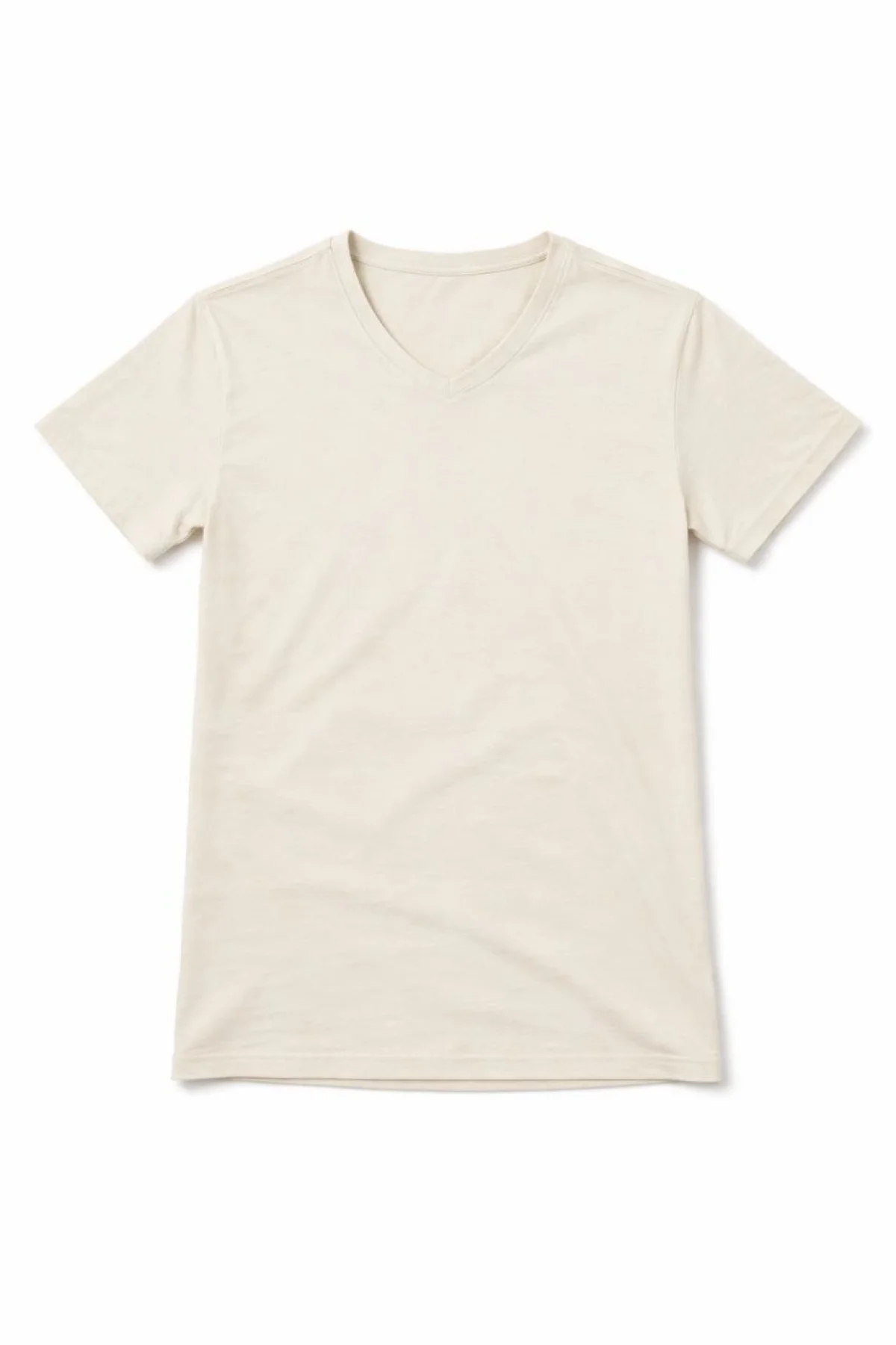 Genç Kız Çocuk V Yaka Tişört Model - Taş