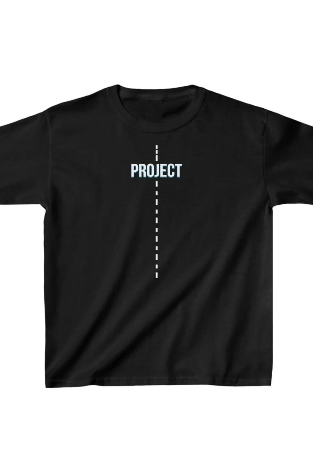 Çocuk Unisex Baskılı T-Shirt - Siyah