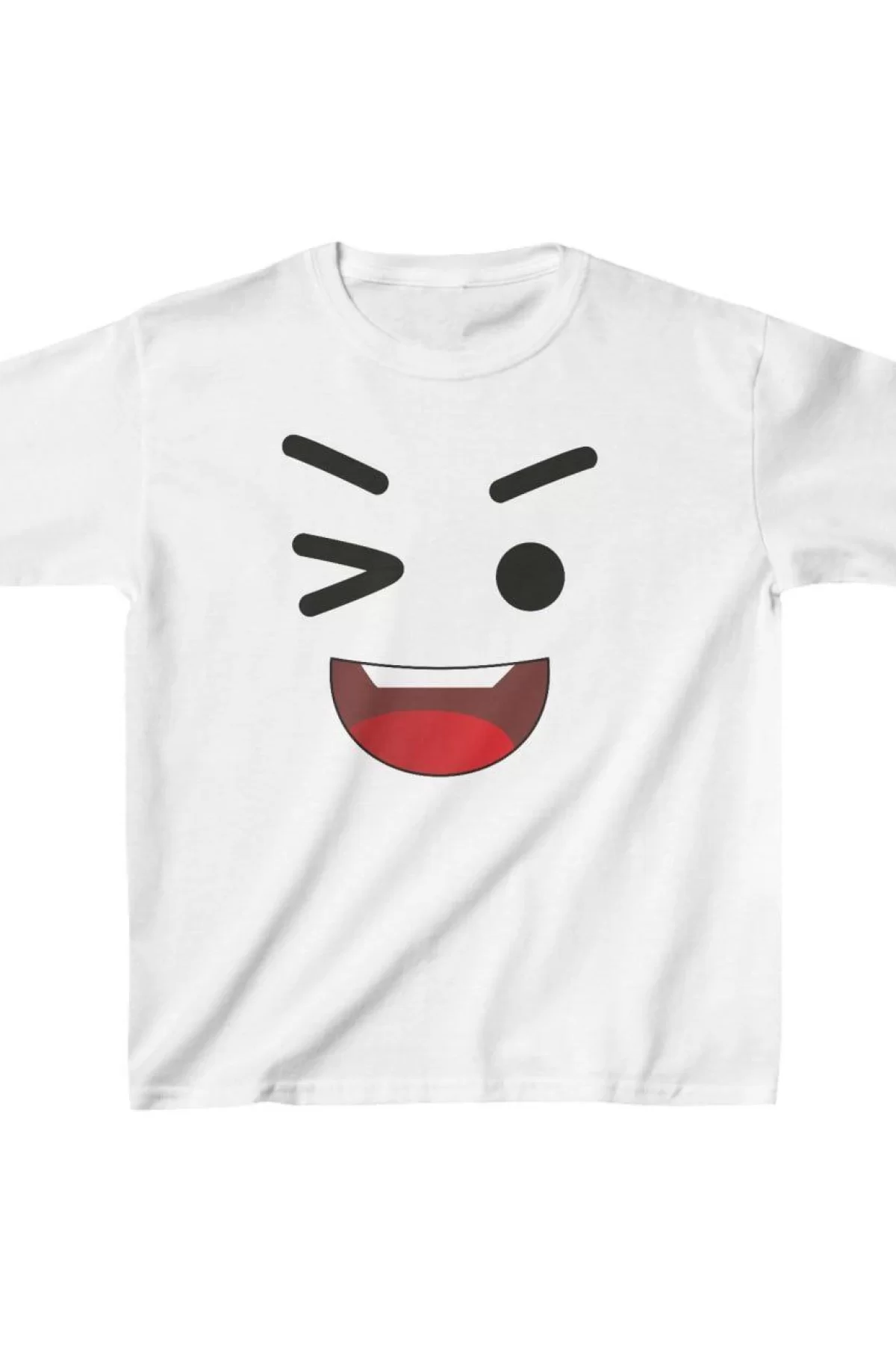 Unisex Çocuk Baskılı T-Shirt - Beyaz