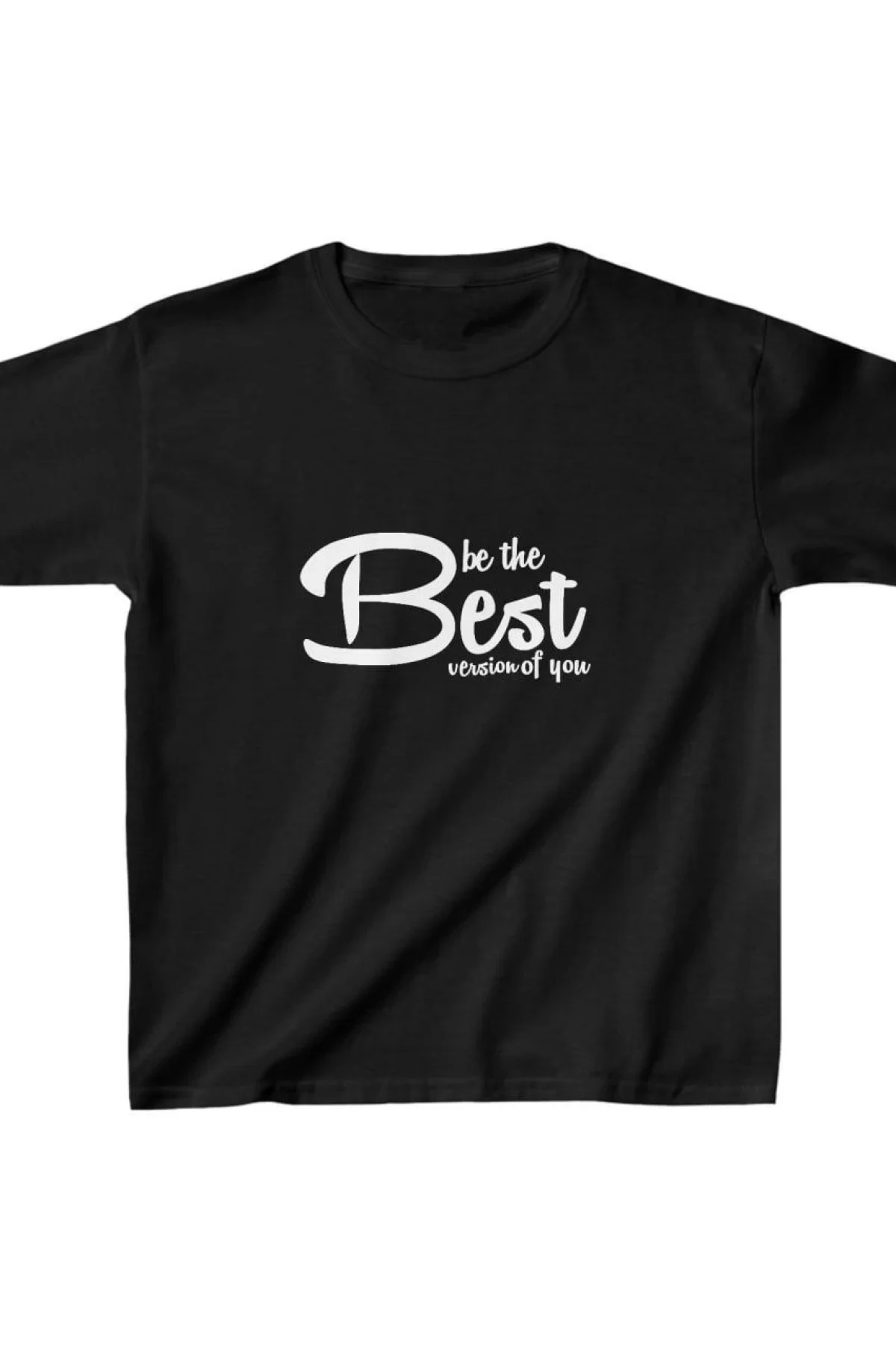 Unisex Çocuk Baskılı T-Shirt - Siyah