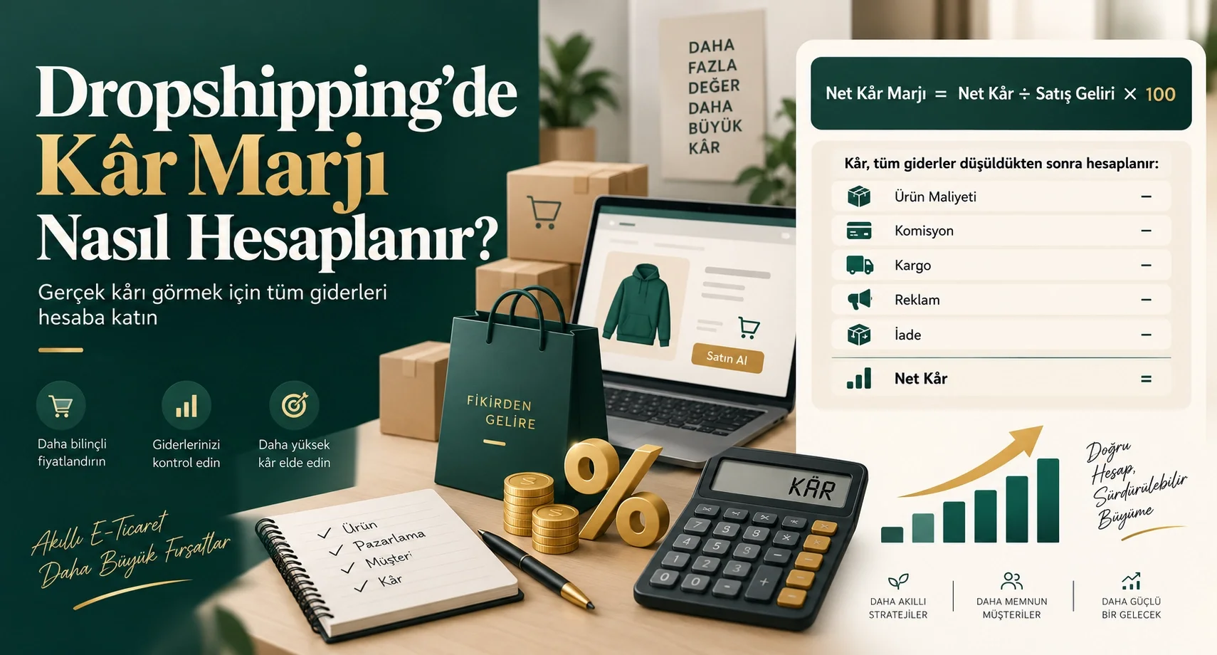 Dropshipping’de Kâr Marjı Nasıl Hesaplanır?