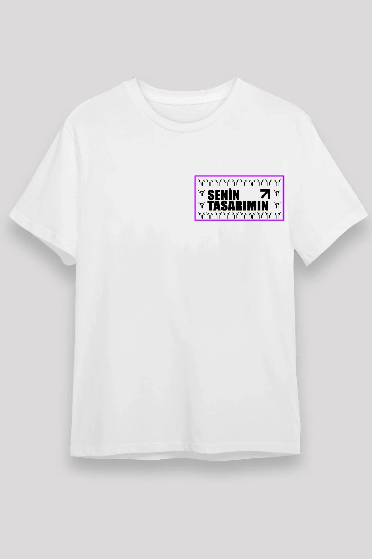 Ön 24/1 Düz Oversize T-shirt T-shirt - Beyaz