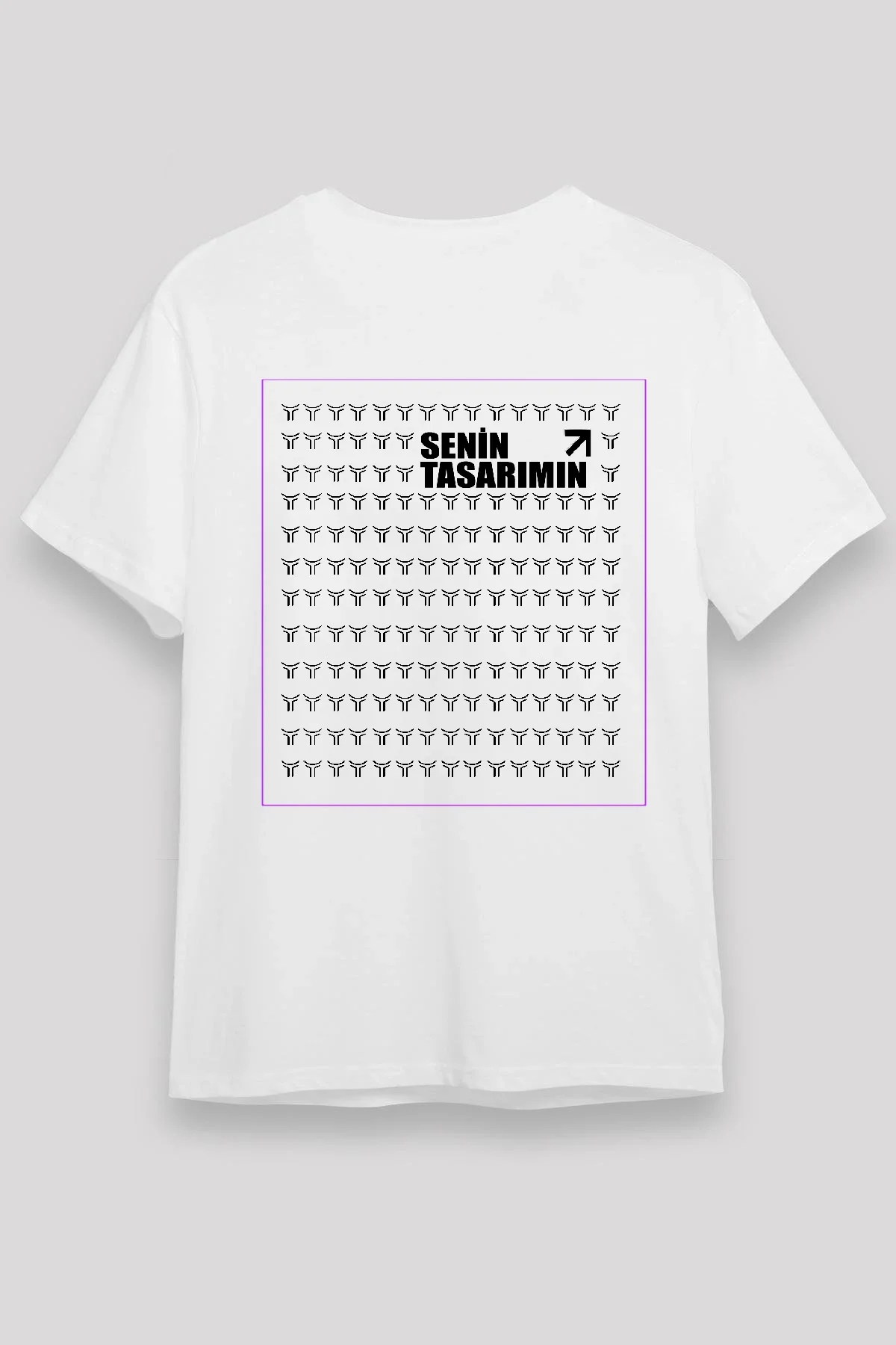 Ön 24/1 Düz Oversize T-shirt T-shirt - Beyaz