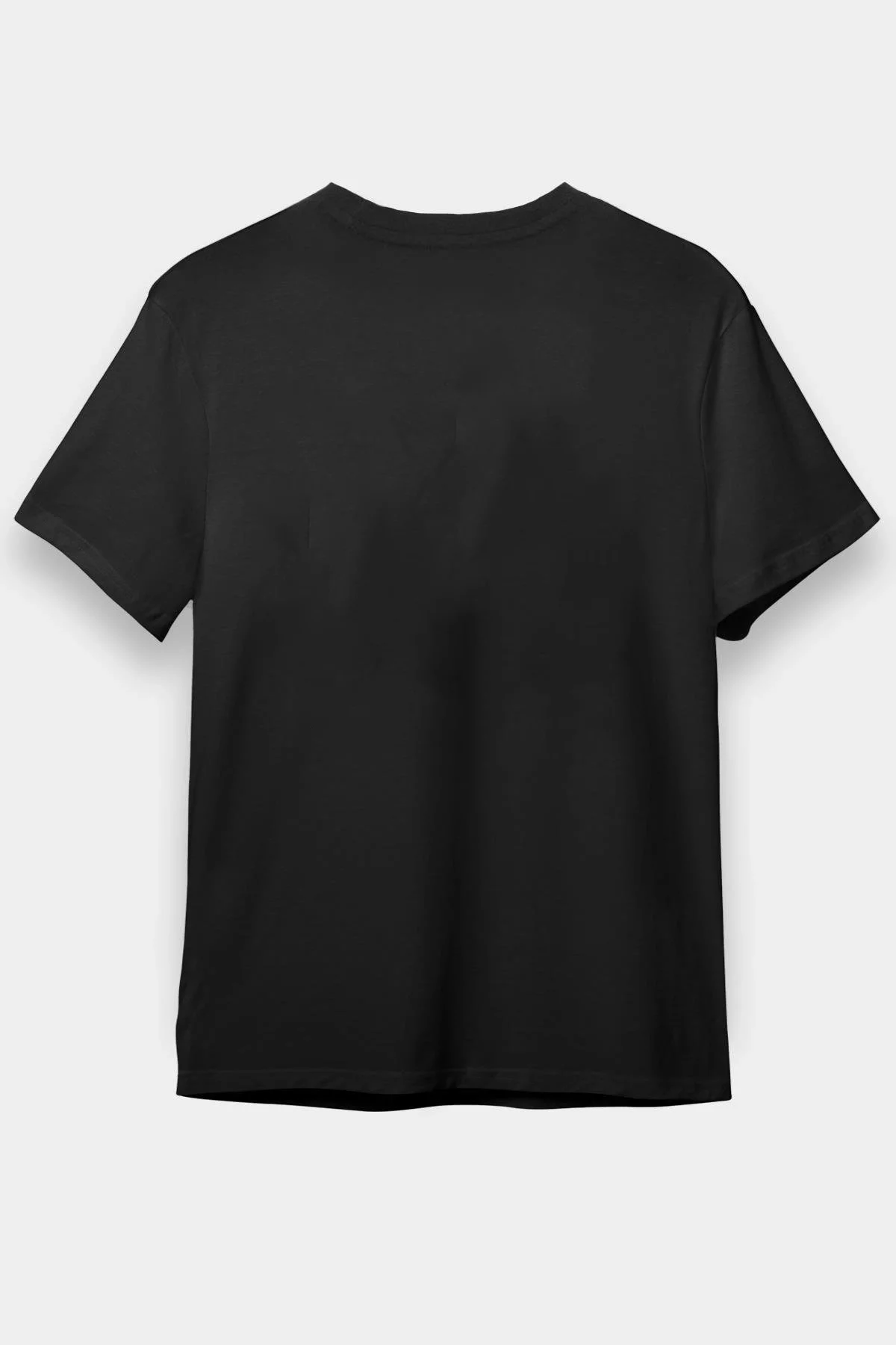 Ön 24/1 Düz Oversize T-shirt - Siyah