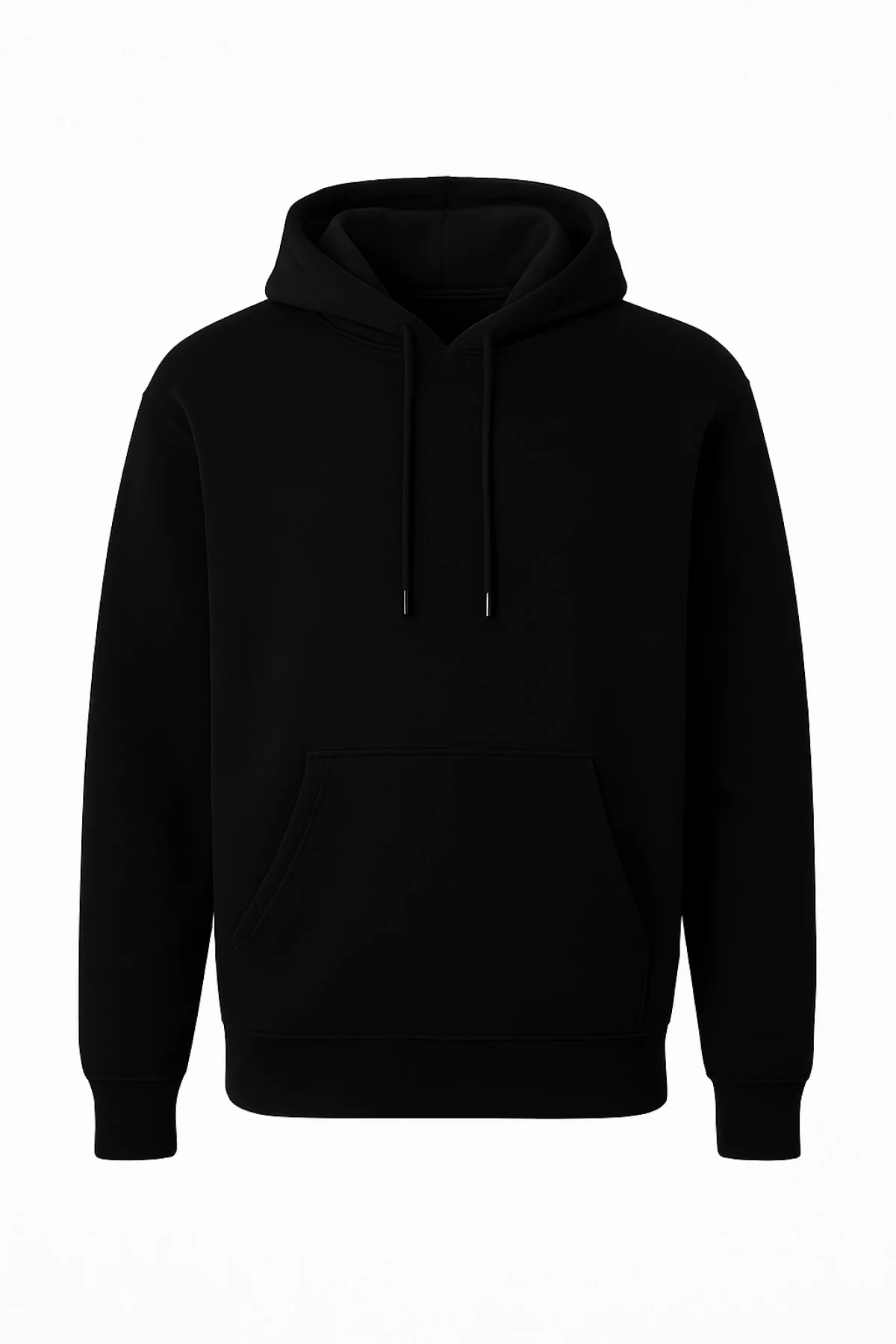 Arka 3 İplik Penye içi Pamuk - Siyah