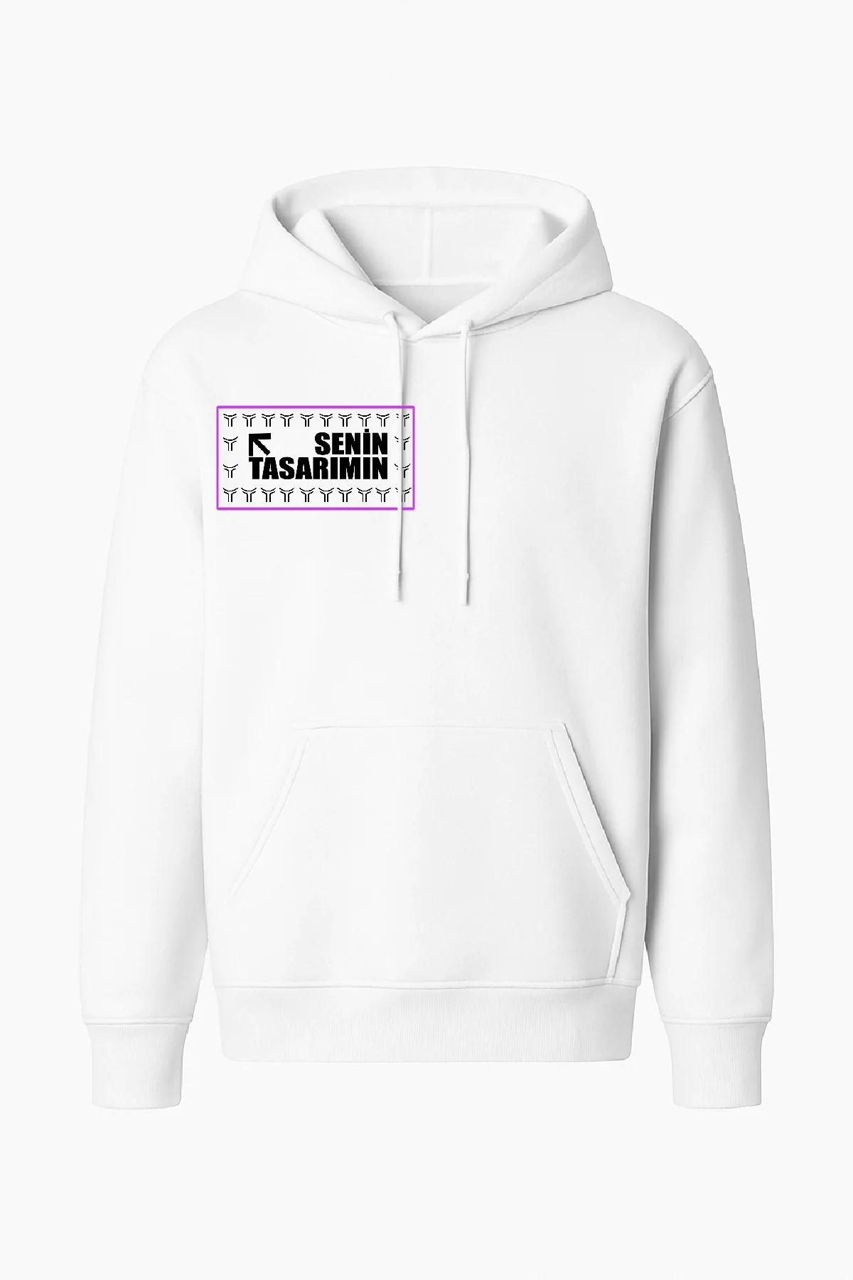 Ön 3 İplik Penye içi Pamuk - Beyaz