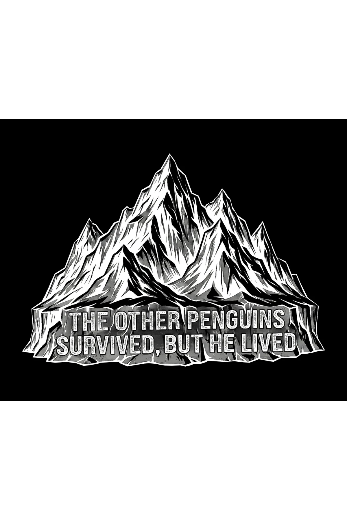 Kadın Nihilist Penguen Temalı Oversize Kapüşonlu Sweatshirt - Siyah