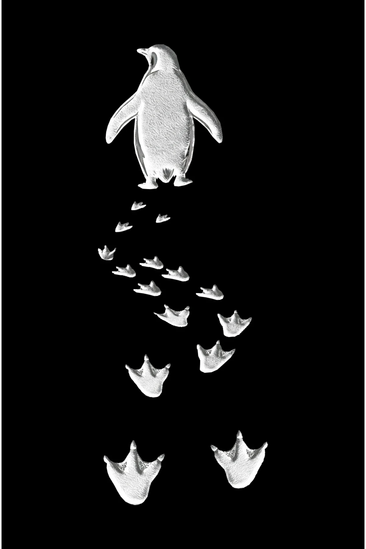 Kadın Nihilist Penguen Temalı Oversize Bisiklet Yaka Tişört - Siyah