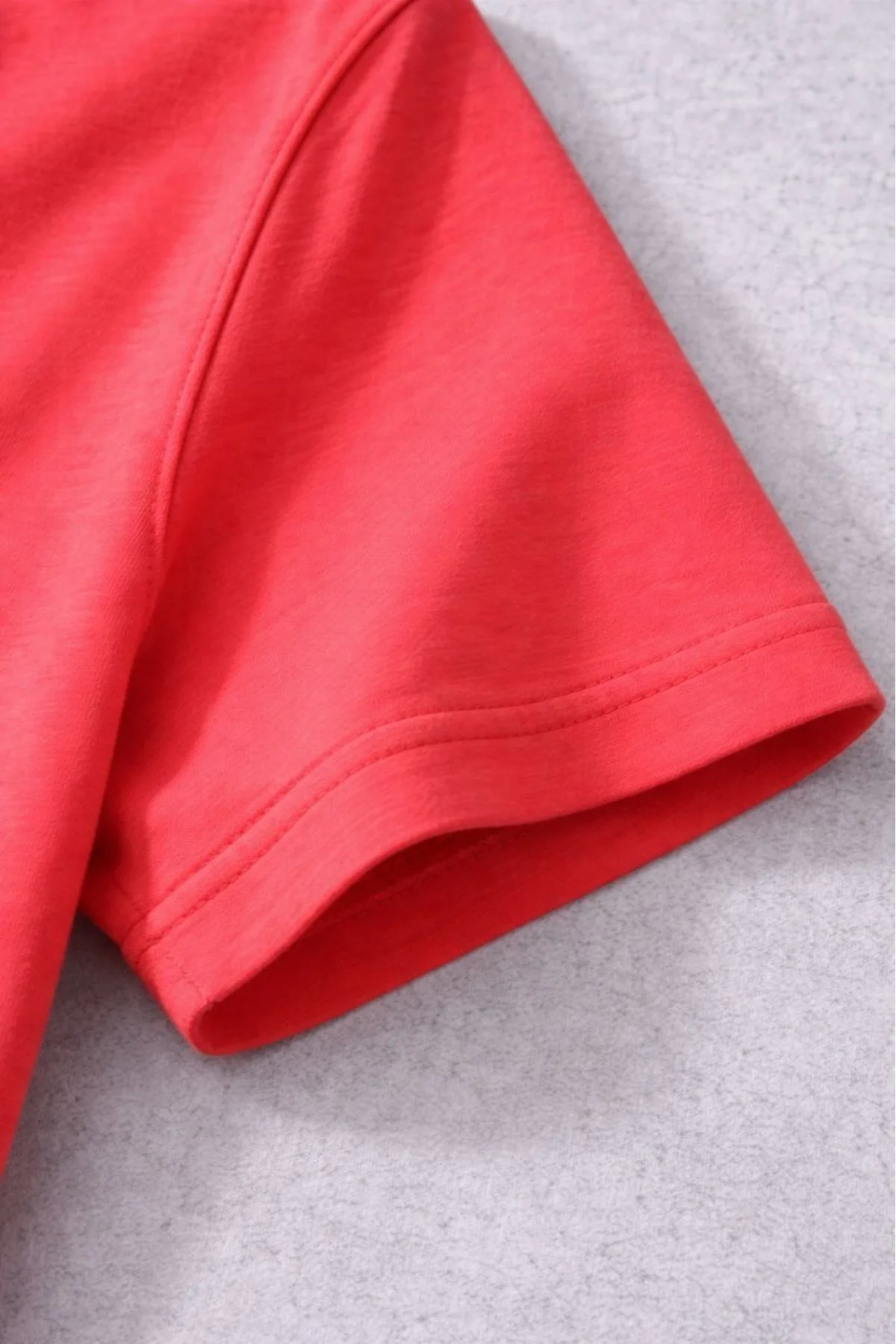 Genç Kız Çocuk V Yaka Tişört Model - Nar Çiçeği