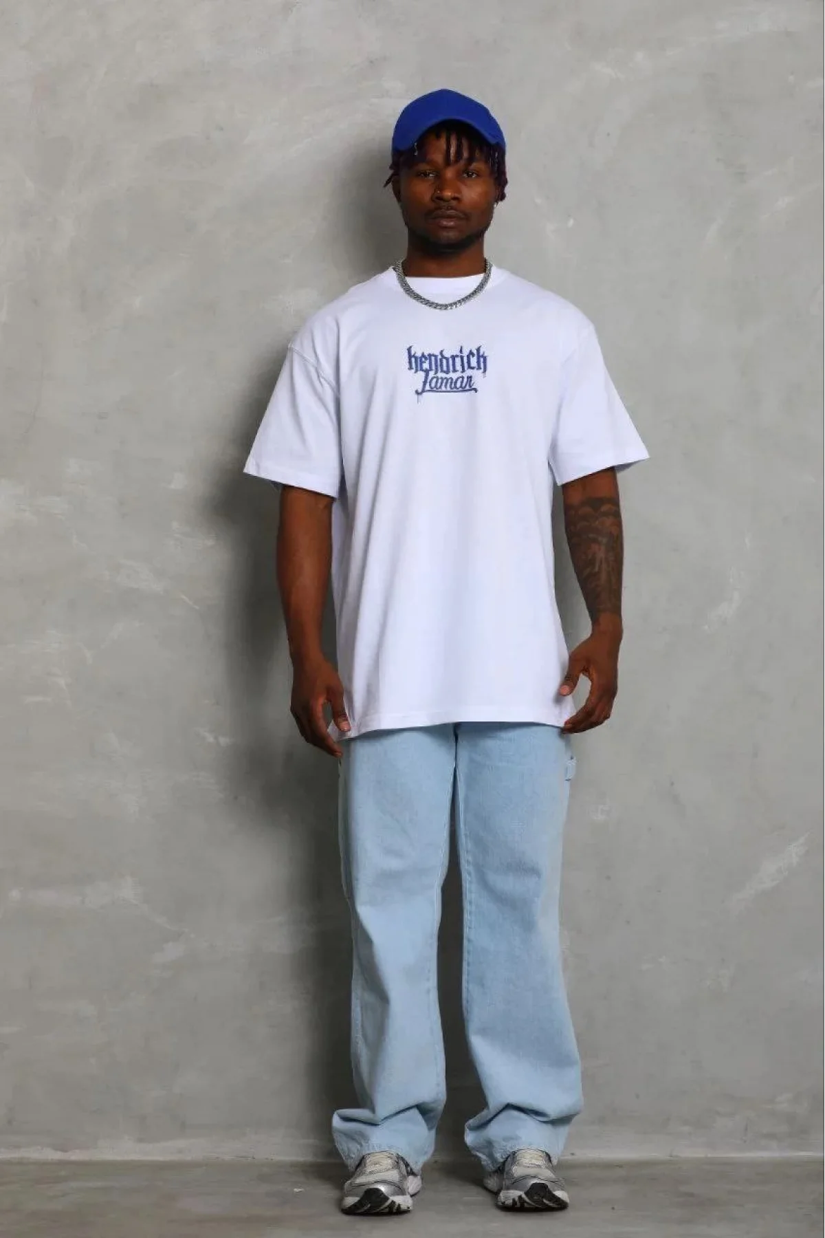 Erkek Baskılı T-Shirt Kısa Kol Bisiklet Yaka Regular Fit Rahat Kalıp Günlük Tişört - Beyaz