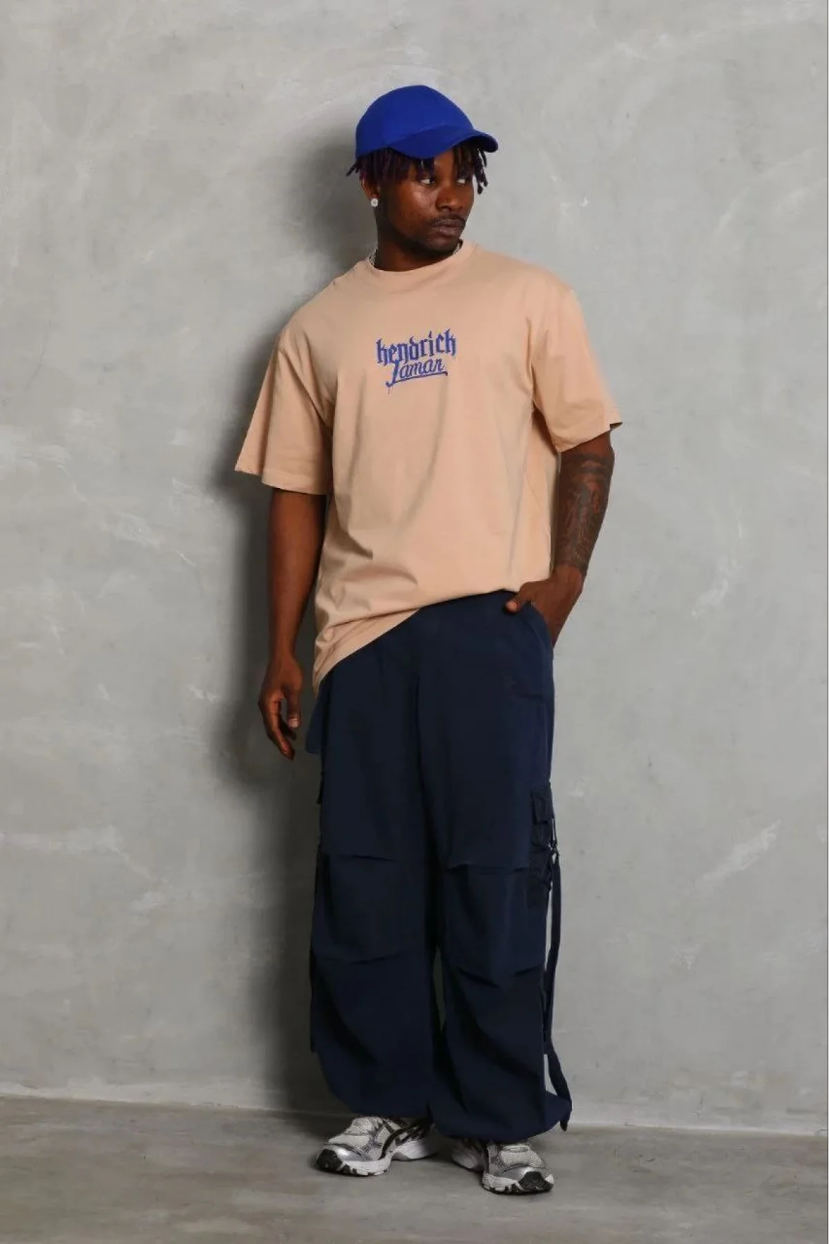 Erkek Baskılı T-Shirt Kısa Kol Bisiklet Yaka Regular Fit Rahat Kalıp Günlük Tişört - Bej