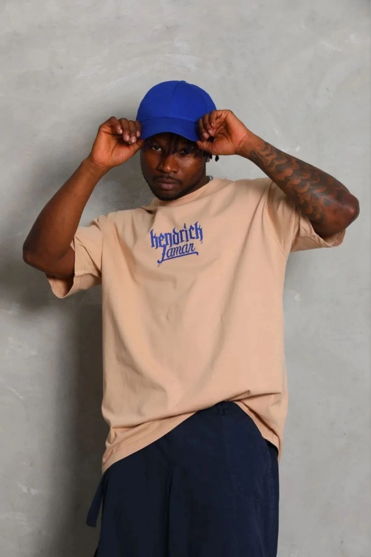 Erkek Baskılı T-Shirt Kısa Kol Bisiklet Yaka Regular Fit Rahat Kalıp Günlük Tişört - Bej