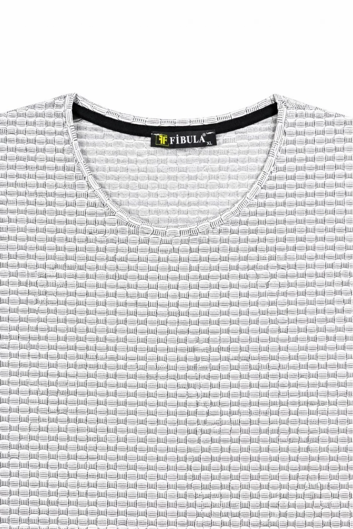 Kadın Likralı Dokulu Uzun Kollu Tişört Oval Kesim Rahat Kalıp Bluz - Gri