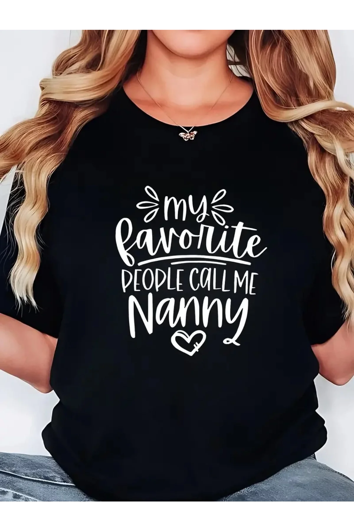 20/1 Penye Compack Baskılı Oversize Bisiklet Yaka Kısa Kol T-shirt - Siyah