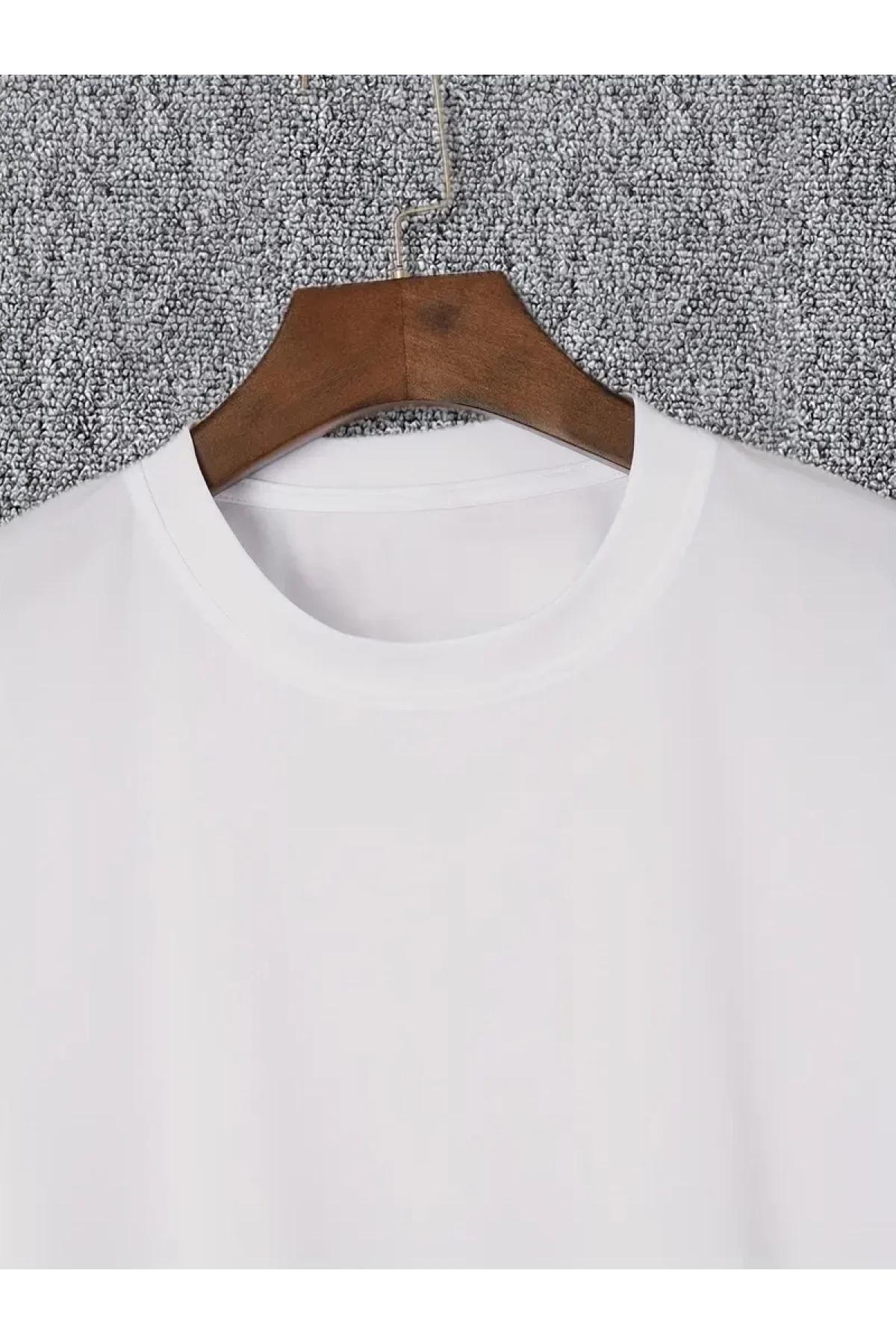 20/1 Penye Compack I TRIED TO WARN YOU. Baskılı Oversize Bisiklet Yaka T-shirt - Beyaz