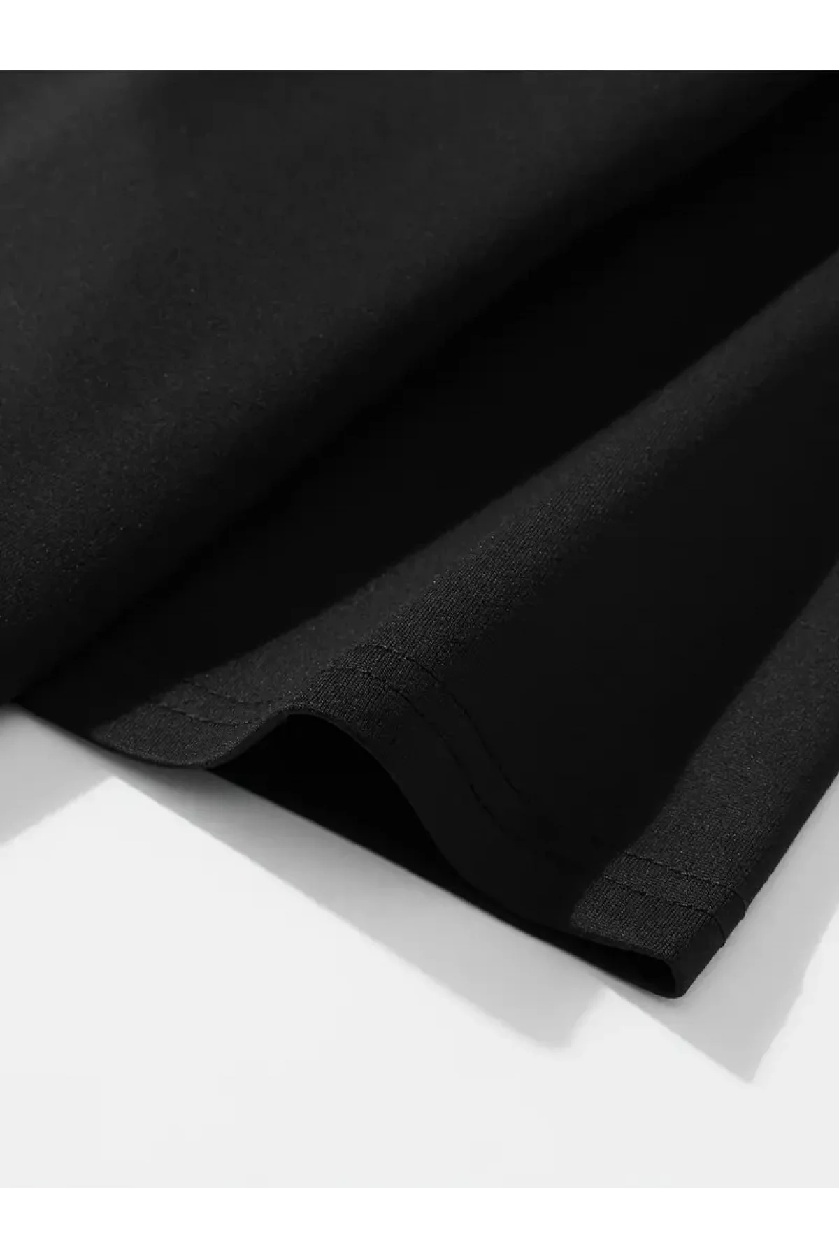 Neden Bana Bakıyorsun? Komik Kedi Grafik Tişört - Dijital Baskılı Siyah Bol Kesim Streetwear Tişört, Erkekler için Dört Mevsim Günlük Gömlek - Siyah