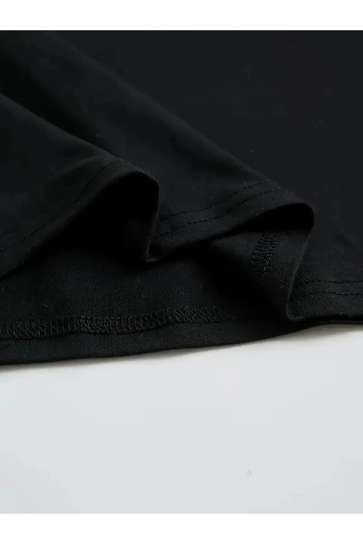 Büyük Boy Ayıcık Baskılı Bisiklet Yaka T-Shirt, İlkbahar & Yaz İçin Rahat Kısa Kollu T-Shirt, Kadın Giyim - Siyah