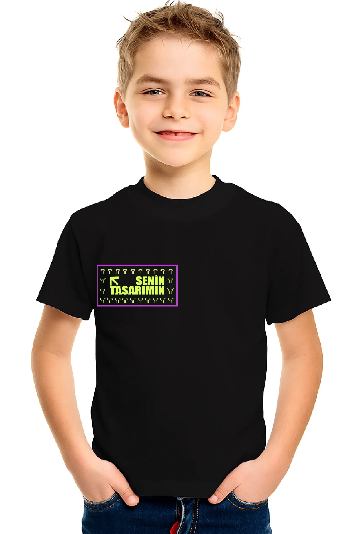 Ön Çocuk Basic Tshirt - Siyah