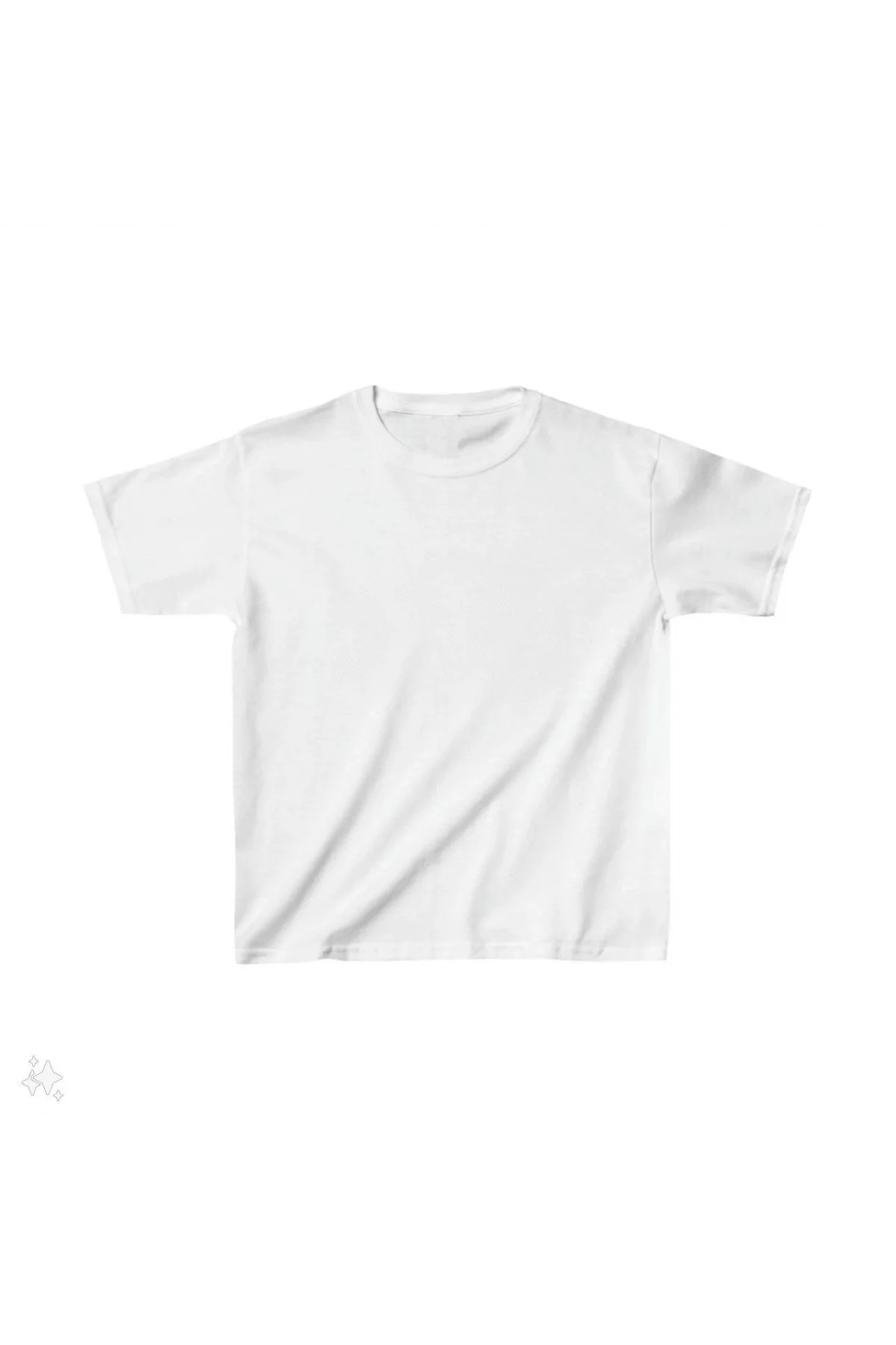 Çocuk Unisex Basic T-Shirt - Beyaz