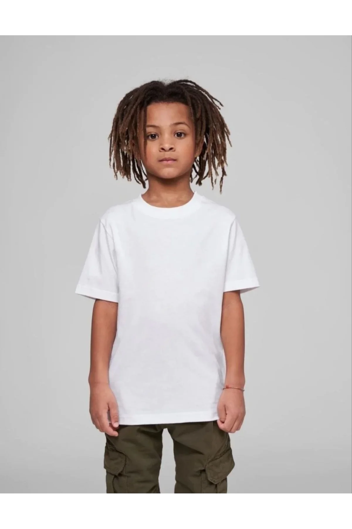 Çocuk Unisex Basic T-Shirt - Beyaz