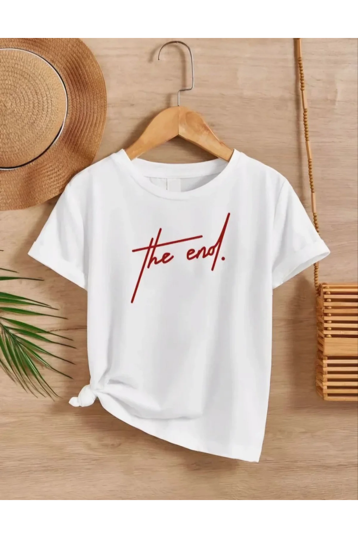 Çocuk Unisex Baskılı T-Shirt - Beyaz