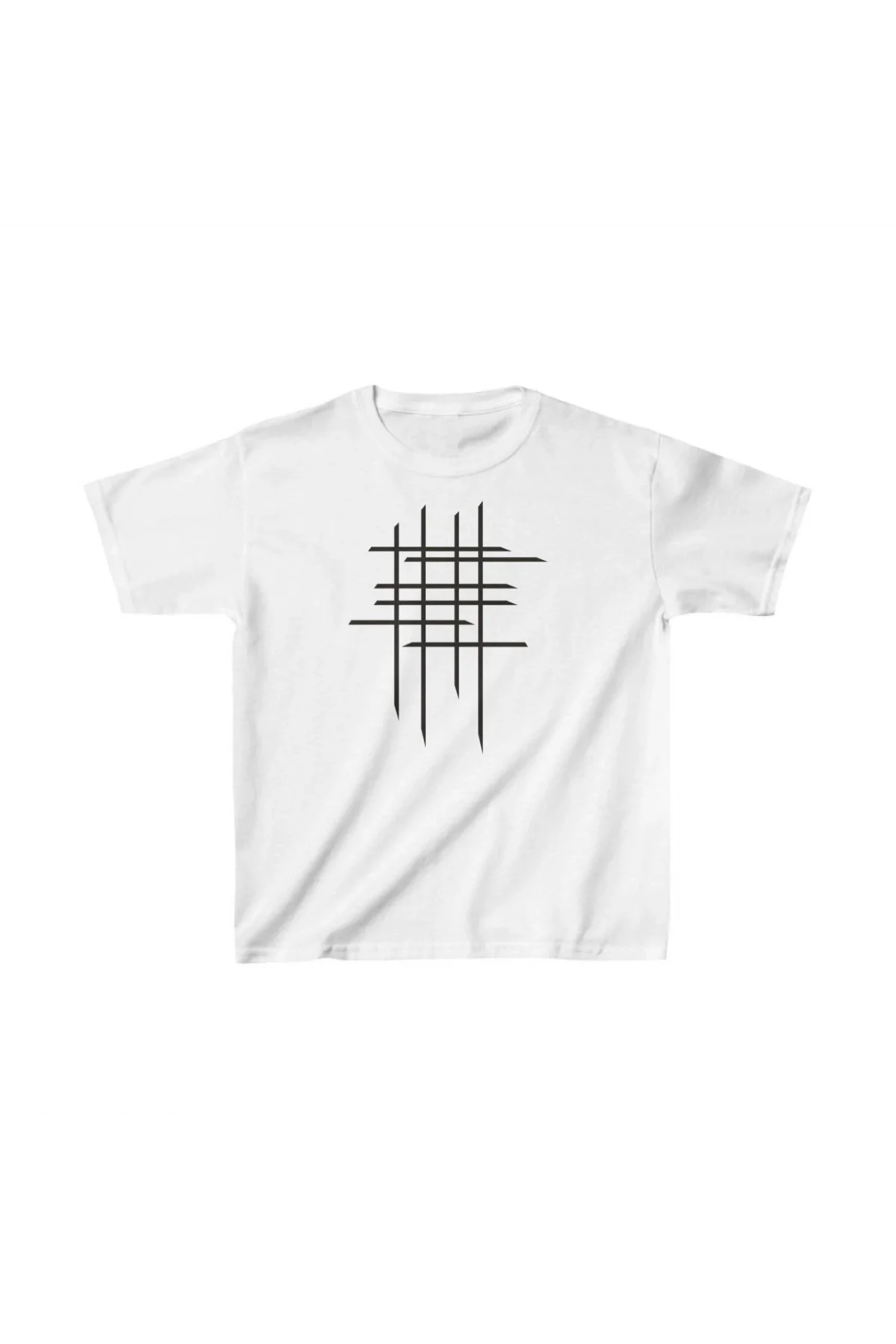 Çocuk Unisex Baskılı T-Shirt - Beyaz