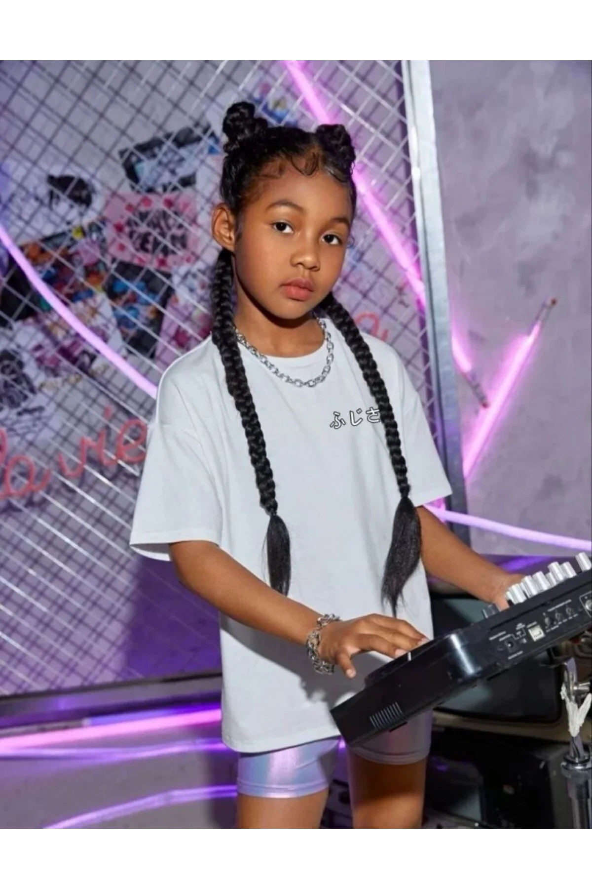 Çocuk Unisex Baskılı T-Shirt - Beyaz