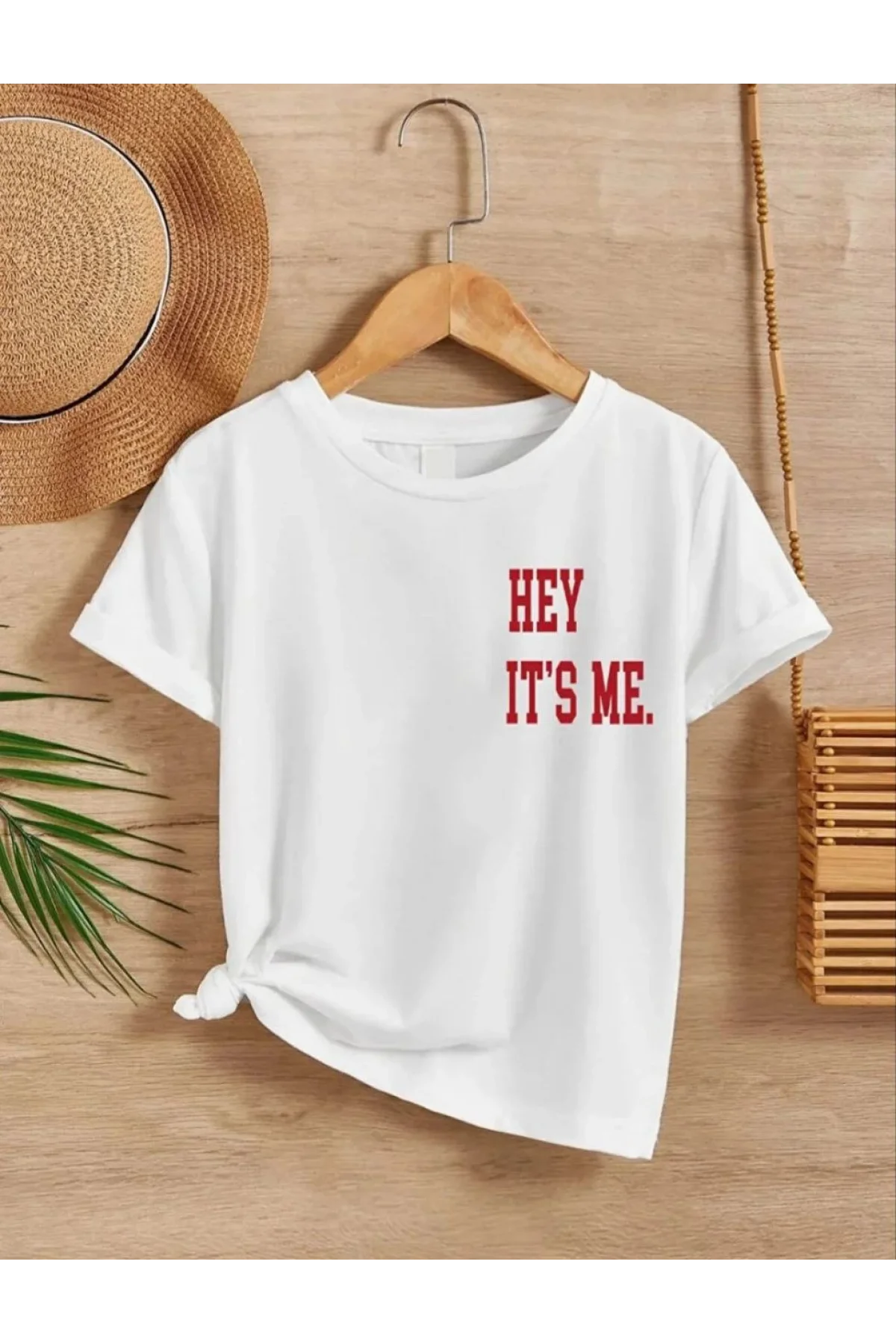 Çocuk Unisex Baskılı T-Shirt - Beyaz