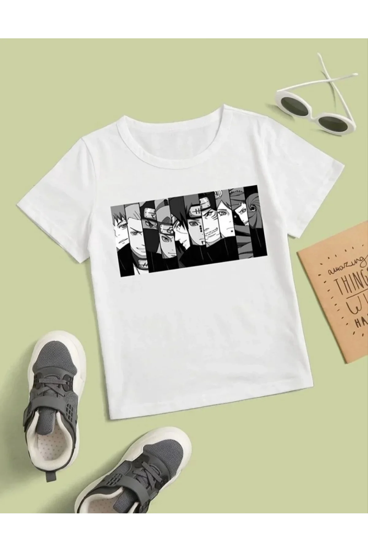 Çocuk Unisex Baskılı T-Shirt - Beyaz