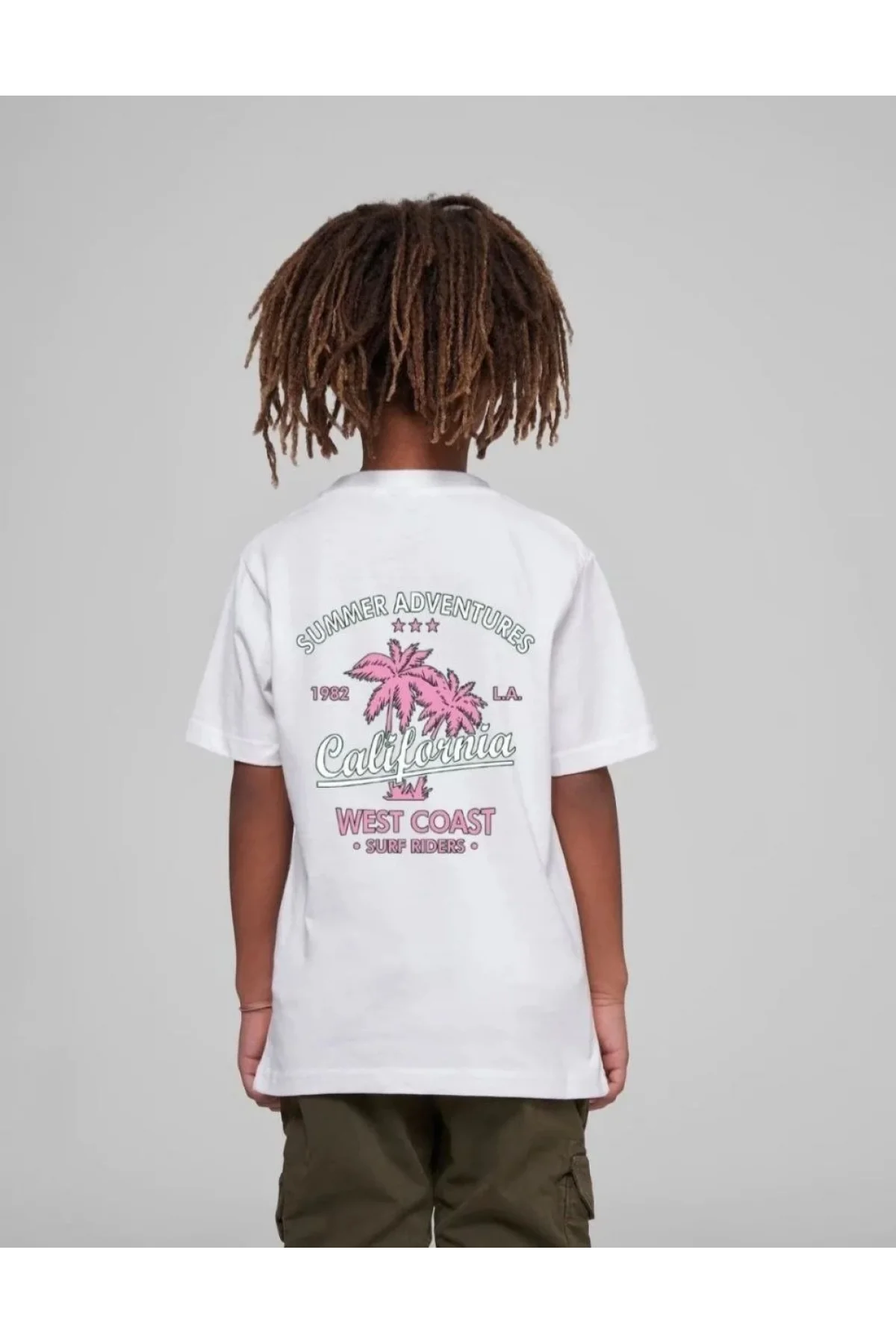 Çocuk Unisex Baskılı T-Shirt - Beyaz