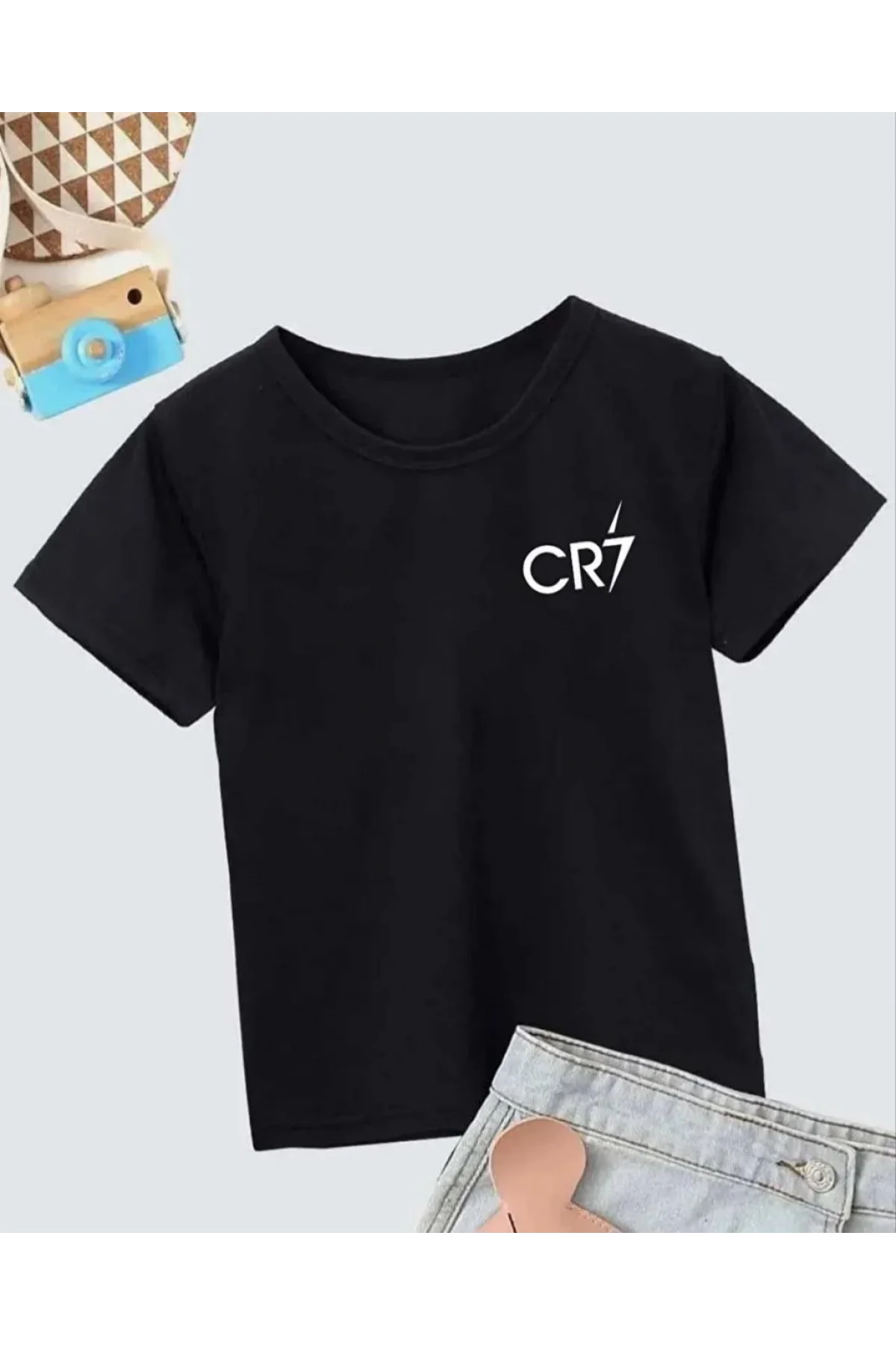 Erkek Çocuk Baskılı T-Shirt - Siyah