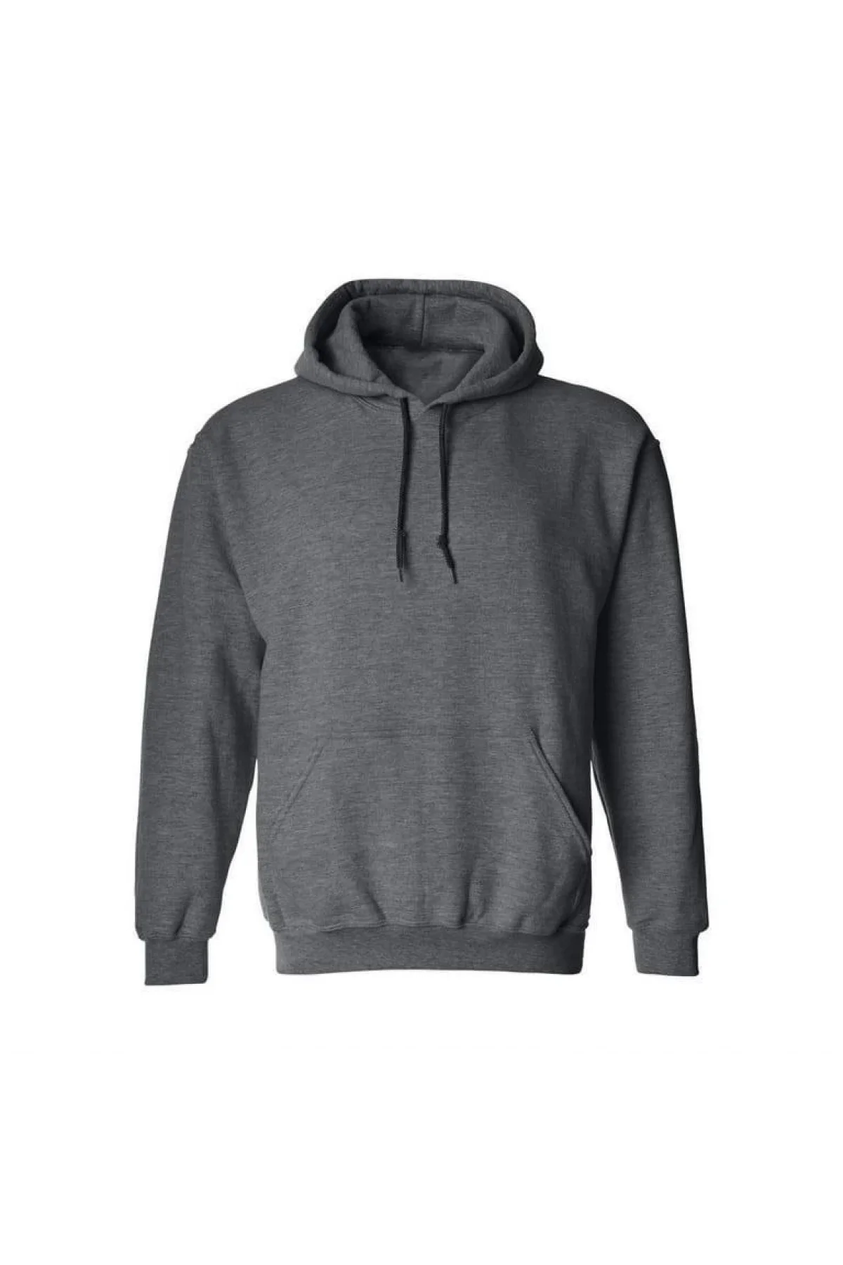 Erkek Uzun Kol Kapşonlu Basic Sweatshirt hoodie - Füme