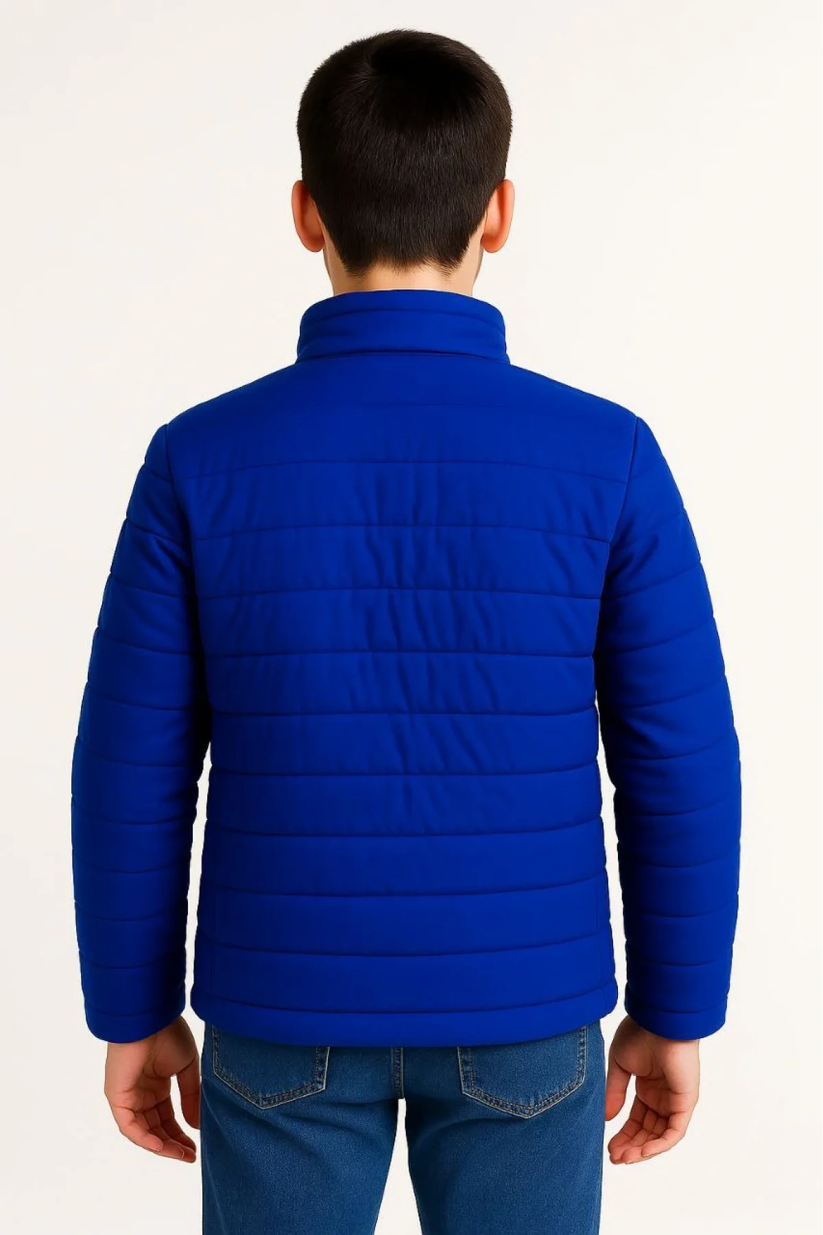 Kadın Bomber Mont Ceket – Su İtici Kumaş, Kapitone Astarlı, Fermuarlı, Kışlık - Saks Mavisi